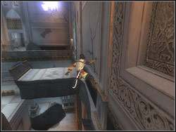 The platform is located near by, on the adjacent wall - The Ruined Palace - Walkthrough - Prince of Persia: The Two Thrones - Game Guide and Walkthrough