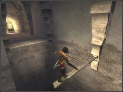Turn right behind the bend and jump over missing part of the floor - The Sewers - Walkthrough - Prince of Persia: The Two Thrones - Game Guide and Walkthrough