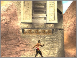 Go through the platform to the right, jump on the higher shelf - The Tunnels - Walkthrough - Prince of Persia: The Two Thrones - Game Guide and Walkthrough