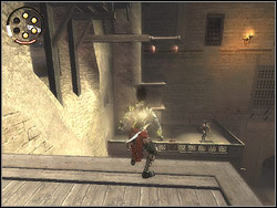 Fall onto the platform below, explore it and return upwards - The Fortress - Walkthrough - Prince of Persia: The Two Thrones - Game Guide and Walkthrough