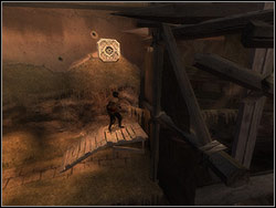 Speed to the stairs, located in one part of the arena - The Arena - Walkthrough - Prince of Persia: The Two Thrones - Game Guide and Walkthrough