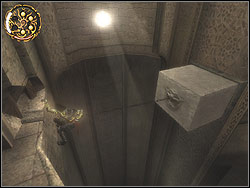 Jump onto the block, turn right with the face to the wall - The Temple - Walkthrough - Prince of Persia: The Two Thrones - Game Guide and Walkthrough
