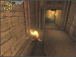 Stand up at the precipies brink where the rail is missing - The Temple - Walkthrough - Prince of Persia: The Two Thrones - Game Guide and Walkthrough