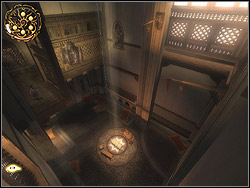 Turn right inside the building, then turn left behind the bend - The Plaza - Walkthrough - Prince of Persia: The Two Thrones - Game Guide and Walkthrough