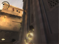 Switch on the panoramic view to look out a little bit over the square - The Plaza - Walkthrough - Prince of Persia: The Two Thrones - Game Guide and Walkthrough