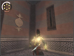 Run horizontally over the wall on the right reaching the corner terrace in front of you - The Promenade - Walkthrough - Prince of Persia: The Two Thrones - Game Guide and Walkthrough