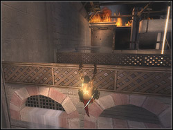 Jump to the block, standing on it turn to the left - The Promenade - Walkthrough - Prince of Persia: The Two Thrones - Game Guide and Walkthrough