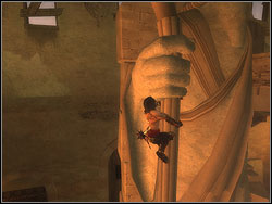 Go to the large statue at the end of the hall - The Royal Workshop - Walkthrough - Prince of Persia: The Two Thrones - Game Guide and Walkthrough