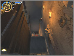 The platform is pulling out of the wall for about 6 seconds, after which it is hiding back - The Palace Entrance - Walkthrough - Prince of Persia: The Two Thrones - Game Guide and Walkthrough