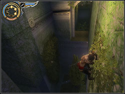 Go over the catwalk and further over the ledge to the left - The Palace Entrance - Walkthrough - Prince of Persia: The Two Thrones - Game Guide and Walkthrough