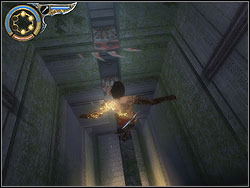 Leave the fountain behind, come up to the abyss brink and climb the catwalk - The Structure's Mind - Walkthrough - Prince of Persia: The Two Thrones - Game Guide and Walkthrough