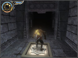 Push the tile in the floor, close by the fountain - The Labyrinth - Walkthrough - Prince of Persia: The Two Thrones - Game Guide and Walkthrough