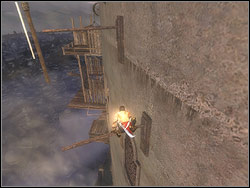 Jump to relief in front of you sticking the dagger into it - The Lower Tower - Walkthrough - Prince of Persia: The Two Thrones - Game Guide and Walkthrough