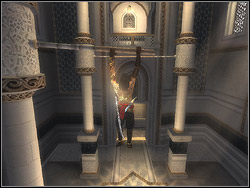 Go to the wall straight ahead to the entrance - The Upper Tower - Walkthrough - Prince of Persia: The Two Thrones - Game Guide and Walkthrough
