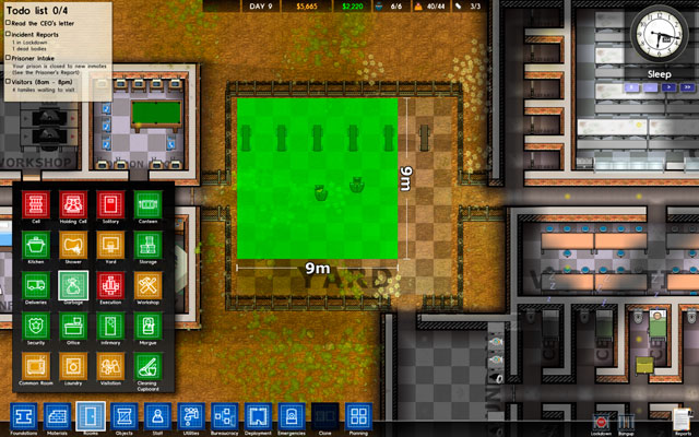 In Prison Architect, the way given rooms are used isn't decided by the type of equipment, but the name - Rooms - Prison Architect - Game Guide and Walkthrough