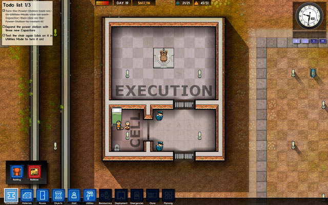 Perhaps one of the patches will feature an application for this room, for now it just remain an unreasonable investment - Execution - Rooms - Prison Architect - Game Guide and Walkthrough