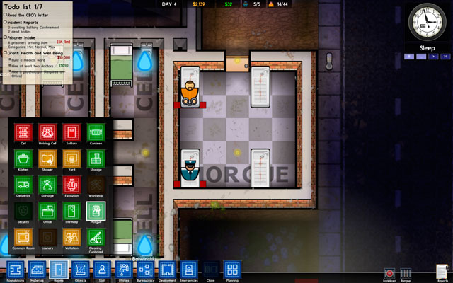 1 - Morgue - Rooms - Prison Architect - Alpha 11 - Game Guide and Walkthrough