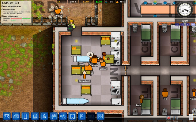 The laundry is essential for the proper functioning of the prison, as the prisoners need clean clothes to remain satisfied - Laundry - Rooms - Prison Architect - Game Guide and Walkthrough