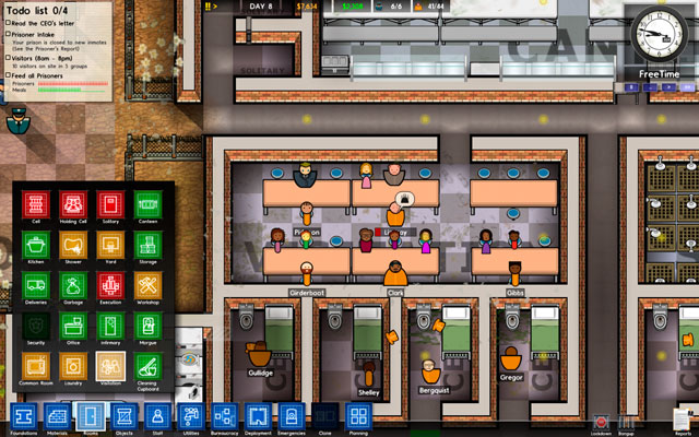One visitor table is enough for one group of visitors (i - Visitation - Rooms - Prison Architect - Game Guide and Walkthrough