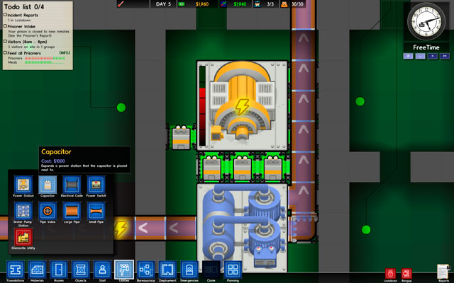 Capacitor - Utilities - Prison Architect - Game Guide and Walkthrough