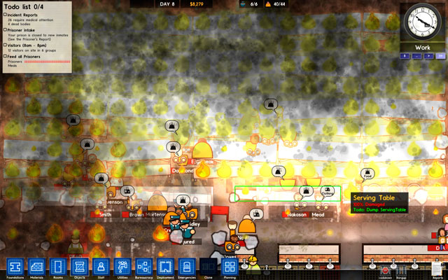 Fire in the prison - Emergencies - Prison Architect - Game Guide and Walkthrough