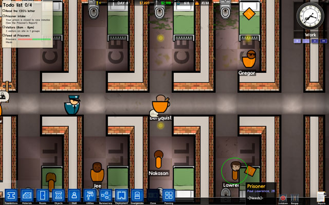 Prison cells - Deployment - Prison Architect - Game Guide and Walkthrough
