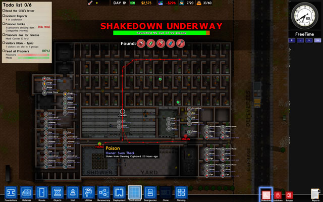 The ultimate method for fighting the contraband is Shakedown - Contraband - Prison Architect - Alpha 11 - Game Guide and Walkthrough
