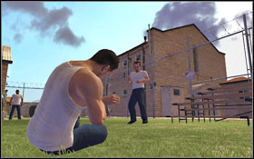 Go out of A-Wind and into the prison yard - the location in marked on your map - Walkthrough - Chapter 1 - Walkthrough - Prison Break: The Conspiracy - Game Guide and Walkthrough