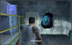 Go through the hole and down the corridor - Walkthrough - Chapter 9 - Walkthrough - Prison Break: The Conspiracy - Game Guide and Walkthrough