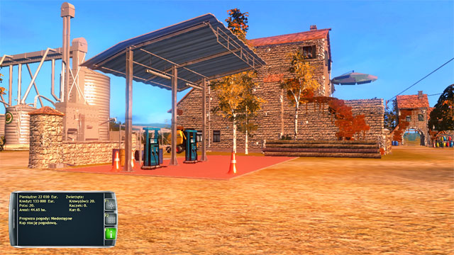 On your farm, you have your own petrol station, i.e. dispensers for refueling your vehicles . - Farm buildings - Elements of the game - Professional Farmer 2014 - Game Guide and Walkthrough
