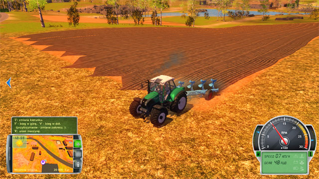 Plowing the field. - Plowing - Field works - Professional Farmer 2014 - Game Guide and Walkthrough