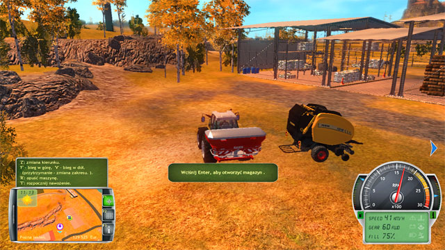 Fertilizers can be replenished in the warehouse. - Fertilization - Field works - Professional Farmer 2014 - Game Guide and Walkthrough