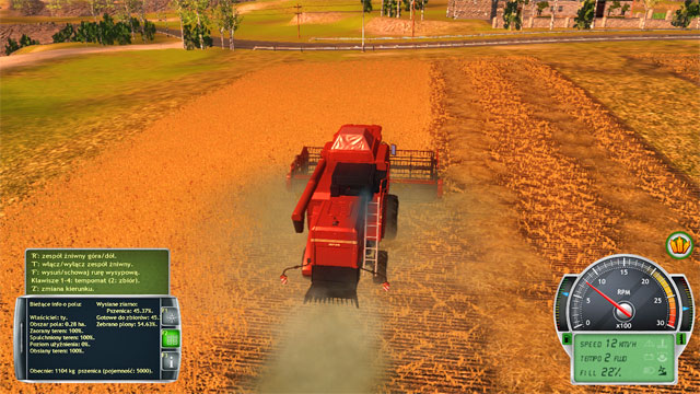 When the crops go ripe, perform harvesting. - Harvest - Field works - Professional Farmer 2014 - Game Guide and Walkthrough