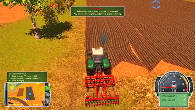 Loosening should also be started from the edge of the field. - Getting acquainted with the farm and first works - The Career Mode - Professional Farmer 2014 - Game Guide and Walkthrough