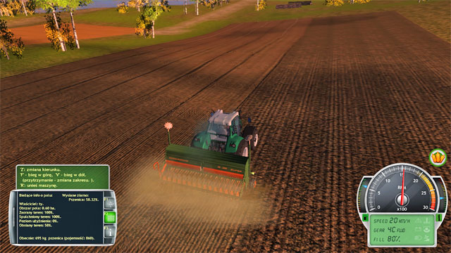 Just like with the previous activities, start sowing wheat from the field's edge.. - Getting acquainted with the farm and first works - The Career Mode - Professional Farmer 2014 - Game Guide and Walkthrough