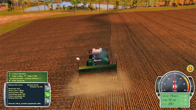While sowing, try to be precise and not leave out too big patches of land. - Getting acquainted with the farm and first works - The Career Mode - Professional Farmer 2014 - Game Guide and Walkthrough