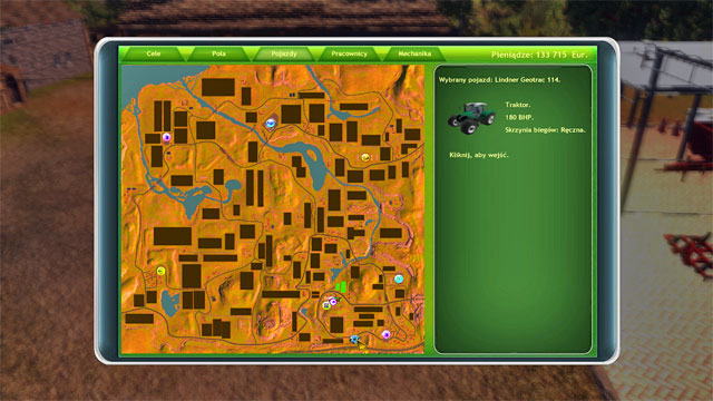 Use this menu and enter the tractor, simply by clicking on its icon. - Getting acquainted with the farm and first works - The Career Mode - Professional Farmer 2014 - Game Guide and Walkthrough