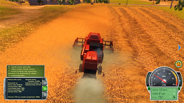 Harvest for the first time by reaping carefully all crops - Getting acquainted with the farm and first works - The Career Mode - Professional Farmer 2014 - Game Guide and Walkthrough