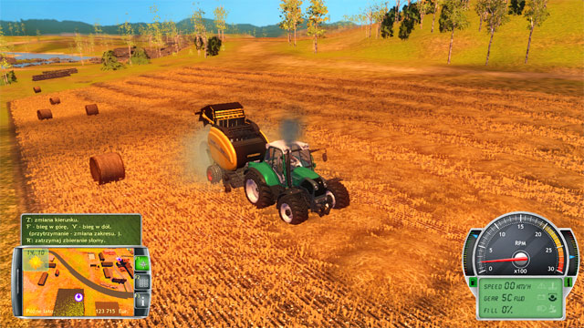 Make a few bales of straw in the field. - Getting acquainted with the farm and first works - The Career Mode - Professional Farmer 2014 - Game Guide and Walkthrough