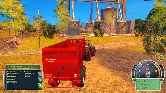 Do not forget to replace trailers with the bigger ones. - Field works at a larger scale - Farm development - Professional Farmer 2014 - Game Guide and Walkthrough