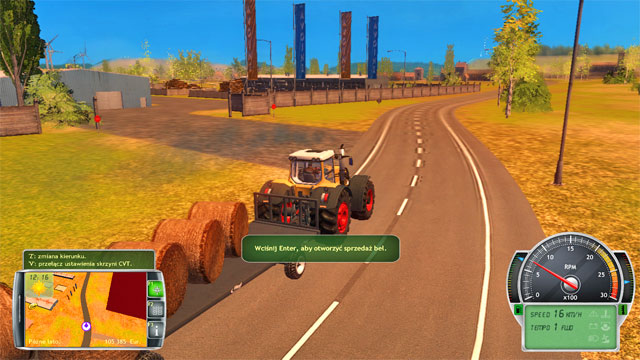 To sell the bales, you do not even have to drive to the collection point's area. - Field works at a larger scale - Farm development - Professional Farmer 2014 - Game Guide and Walkthrough