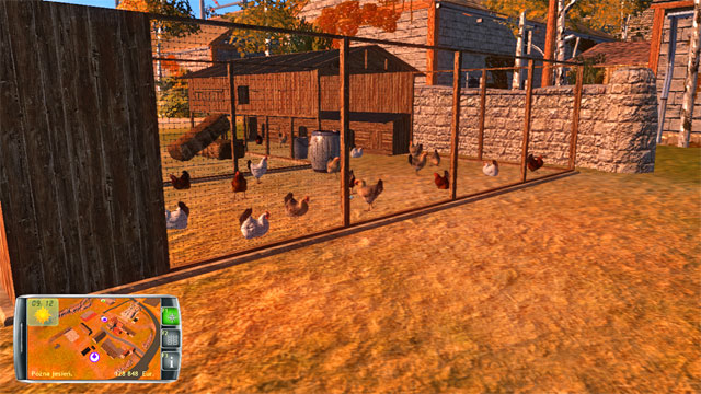 Hens stay in hen coops. - Animal keeping - Farm development - Professional Farmer 2014 - Game Guide and Walkthrough