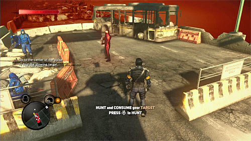 Same as with the commander on the hospital's rooftop, you can choose a peaceful option and approach your target with no problems (screen above), while being in the shape of the last commander, or attack near soldiers, eliminating them quickly - [Main mission 3] The Strong Survive - Main missions - Prototype 2 - Game Guide and Walkthrough