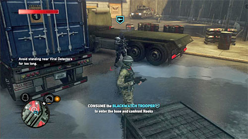 According to games instructions, take a rocket launcher from one of the opponents from the second squad (B button) - [Main mission 4] Operation Flytrap - Main missions - Prototype 2 - Game Guide and Walkthrough