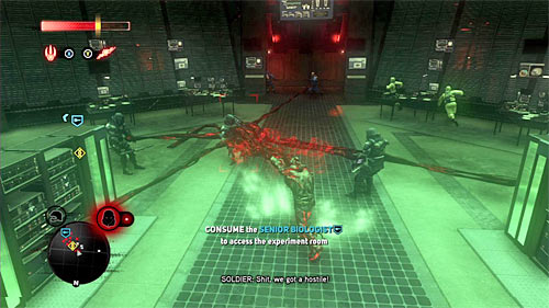 Right after beginning of the fight I suggest using the Black Hole attack (hold Y button), because most of enemies should stand in front of Heller and not far from him - [Main mission 7] Feeding Time - Main missions - Prototype 2 - Game Guide and Walkthrough