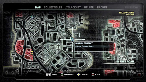 In order to start this mission you have reach location [424, 1265], and specifically a shiny circle on the ground, near the water - [Main mission 8] The Lab Rat - Main missions - Prototype 2 - Game Guide and Walkthrough