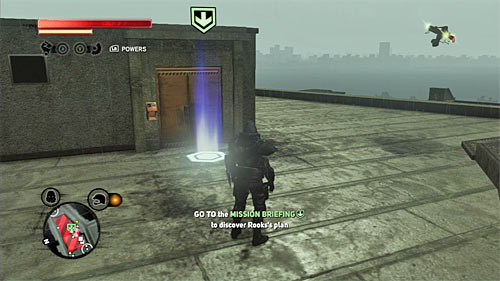 Your current target is location [926, 1270] and it is shiny circle on the building where you can find a helicopter landing pad - [Main mission 18] Taking the Castle - Main missions - Prototype 2 - Game Guide and Walkthrough
