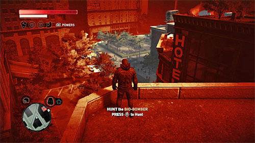 New hunt awaits you, so it is worth to get to the rooftop of one of the highest buildings in the area, because when you send an impulse being up there, you'll be able to easily locate the person you're looking for (screen above) - [Main mission 19] A Maze of Blood - Main missions - Prototype 2 - Game Guide and Walkthrough
