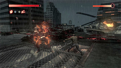 Same as with previous parts of the battle, you can also use other powers - [Main mission 31] Murder Your Maker - Main missions - Prototype 2 - Game Guide and Walkthrough
