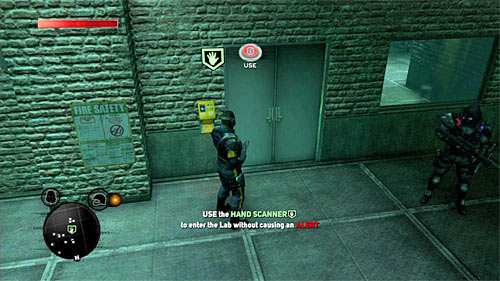 Return to previous room and head to the hand scanner, located on the floor in location [91, 1371] - [Blacknet mission 1] Operation: Orion's Belt - Blacknet missions - Prototype 2 - Game Guide and Walkthrough